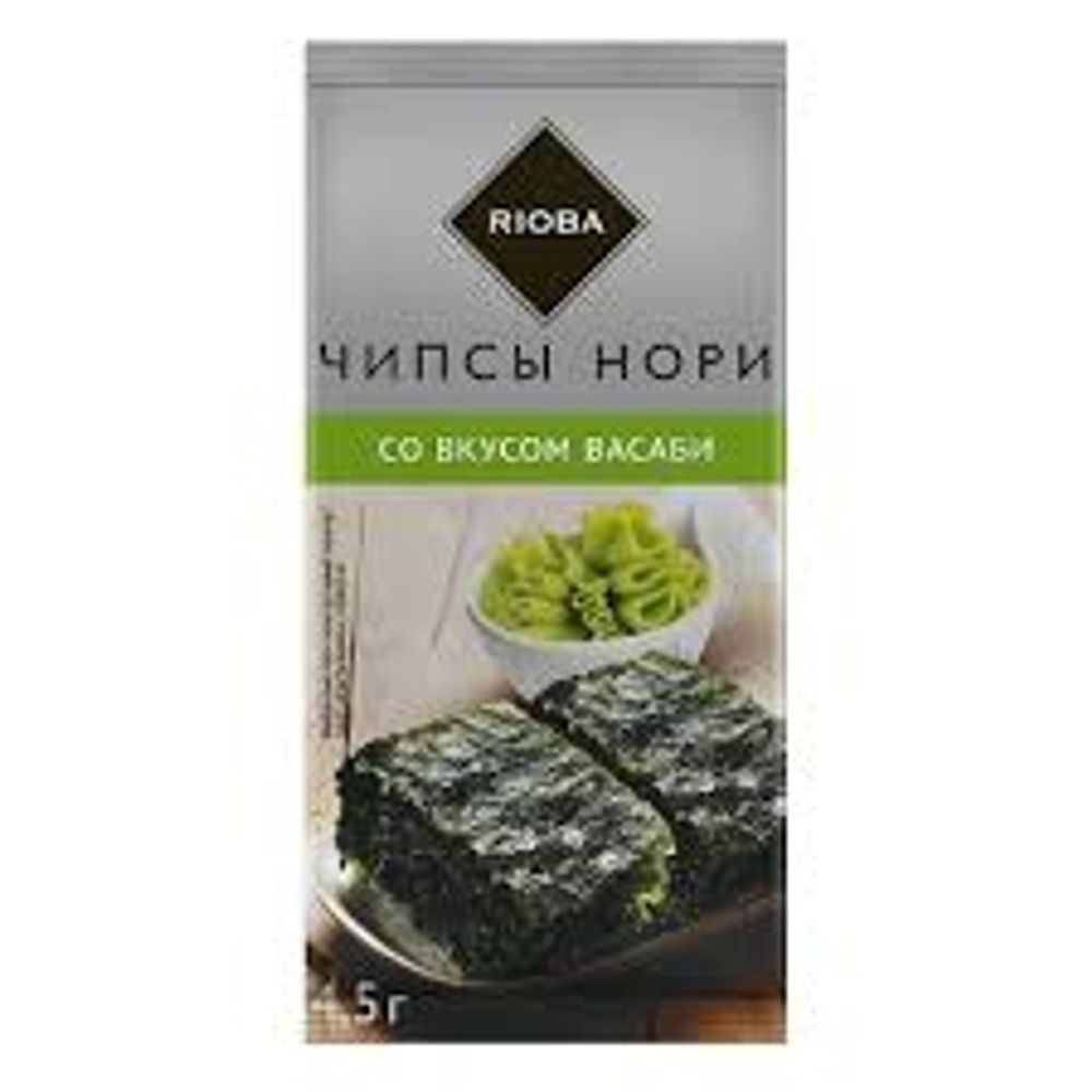 Чипсы нори RIOBA со вкусом васаби