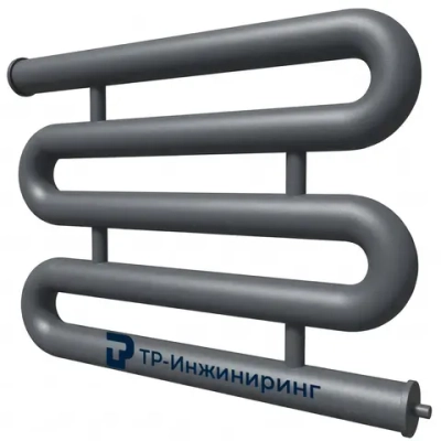 Регистр отопления РЗП-5x159x4,0-1000 пятирядный змеевиковый с плоскими заглушками