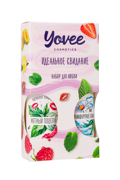 Набор гелей-смазок Yovee для любви (721005+721053), вкусовой (мята) + увл (алоэ), 2х100 мл