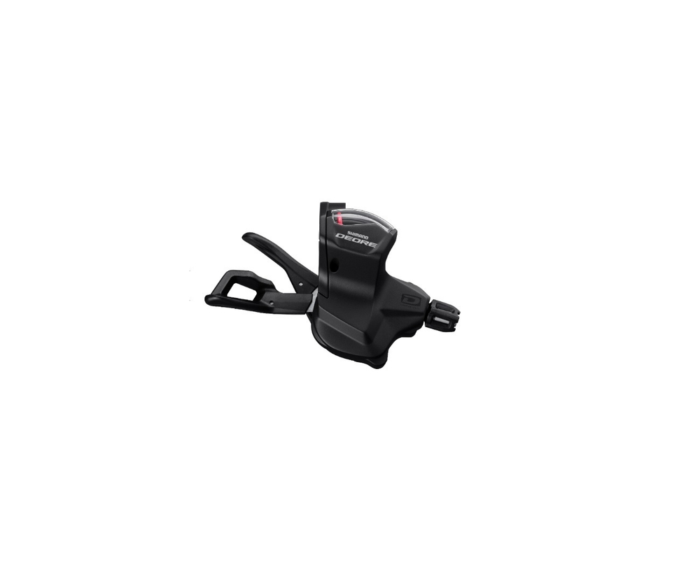 Шифтер Shimano Deore, M6000, правый, 10 скоростей, индикатор, трос 2050мм, черный, без упаковки