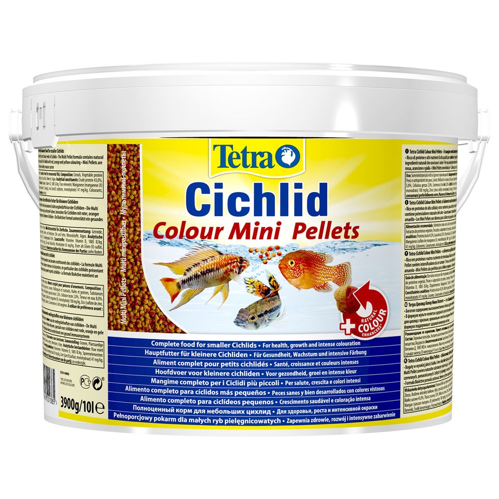 Tetra Cichlid Colour Mini корм для всех видов цихлид для улучшения окраса ведро 10 л Tetra Cichlid Colour Mini корм для всех видов цихлид для улучшения окраса ведро 10 л