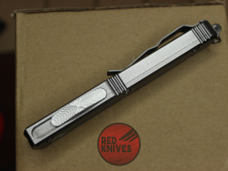Нож Microtech Ultratech Standard S/E A+++ - серая рукоять, клинок апокалиптик
