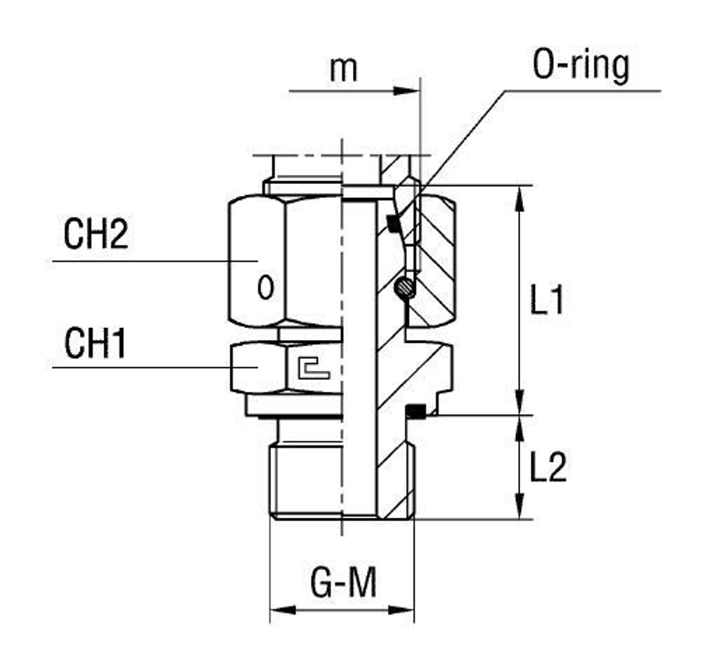 Штуцер FNE DL15 BSP 1/2