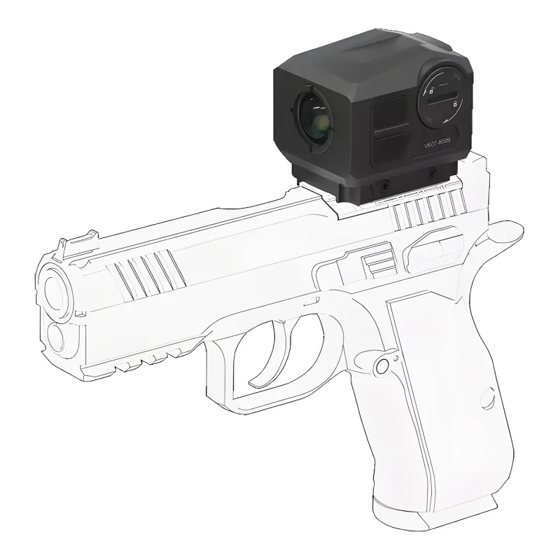 Тепловизионный коллиматор Vector Optics Owlset HEIM ES X-NANO STD Mini (VEOT-RS08) - пример установки на пистолет