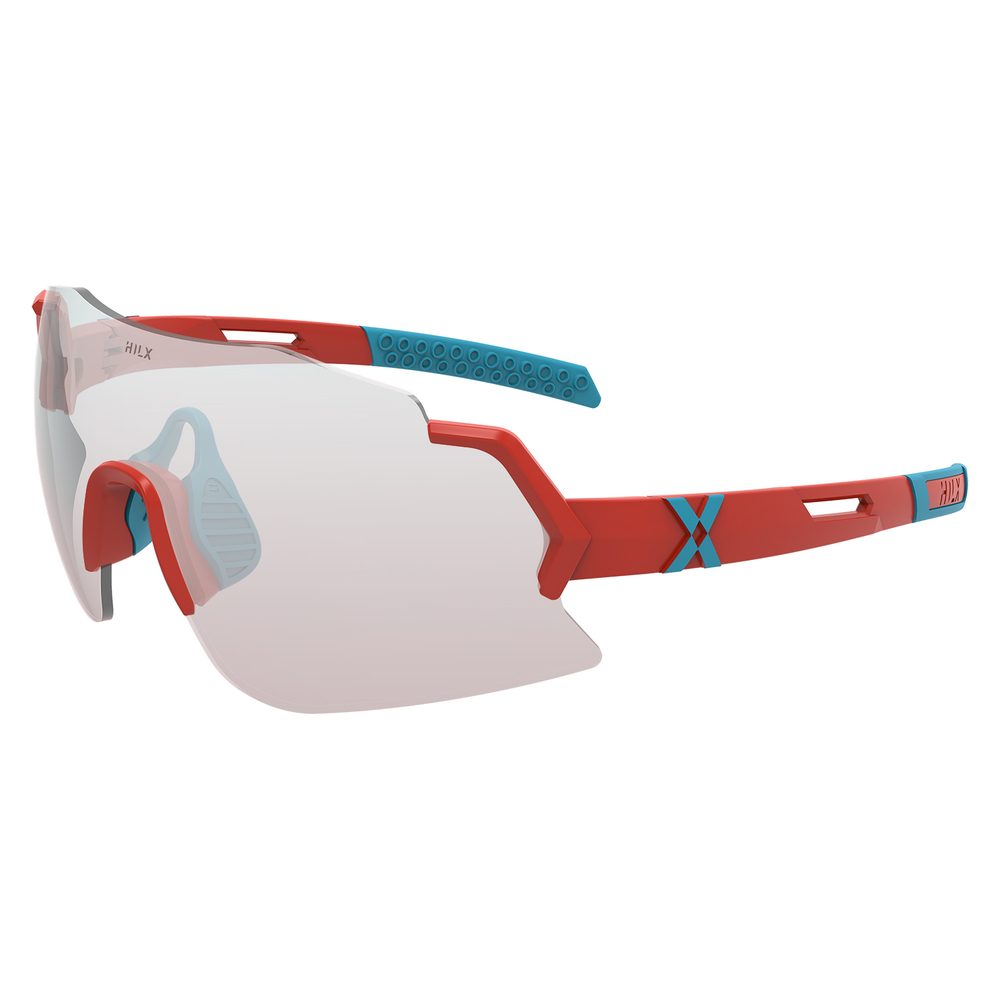 Спортивные очки с диоптриями HILX Savage 2.0 Shiny Red Blue / Trail Lens