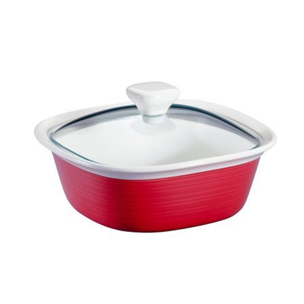 Форма для запекания с крышкой 1.4л Corningware красная