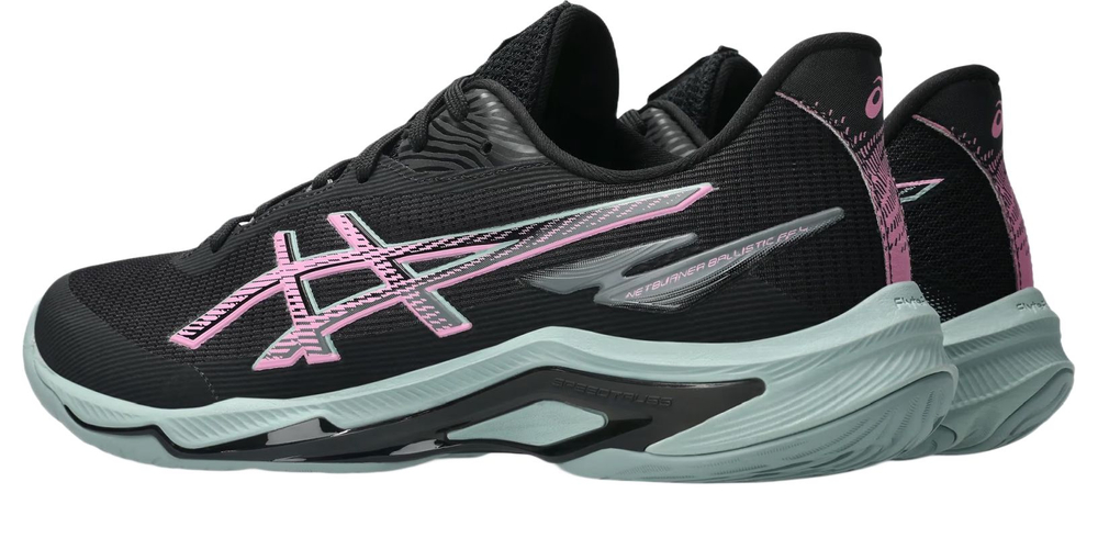 Мужские кроссовки для бадминтона/сквоша Asics Netburner Ballistic FF 4 — black/bubblegum