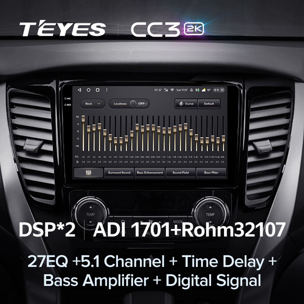 Teyes CC3 2K 9"для Mitsubishi Pajero Sport 3 2016-2018