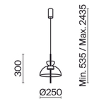 Подвесной светодиодный светильник Maytoni Bangkok MOD185PL-L6B3K5