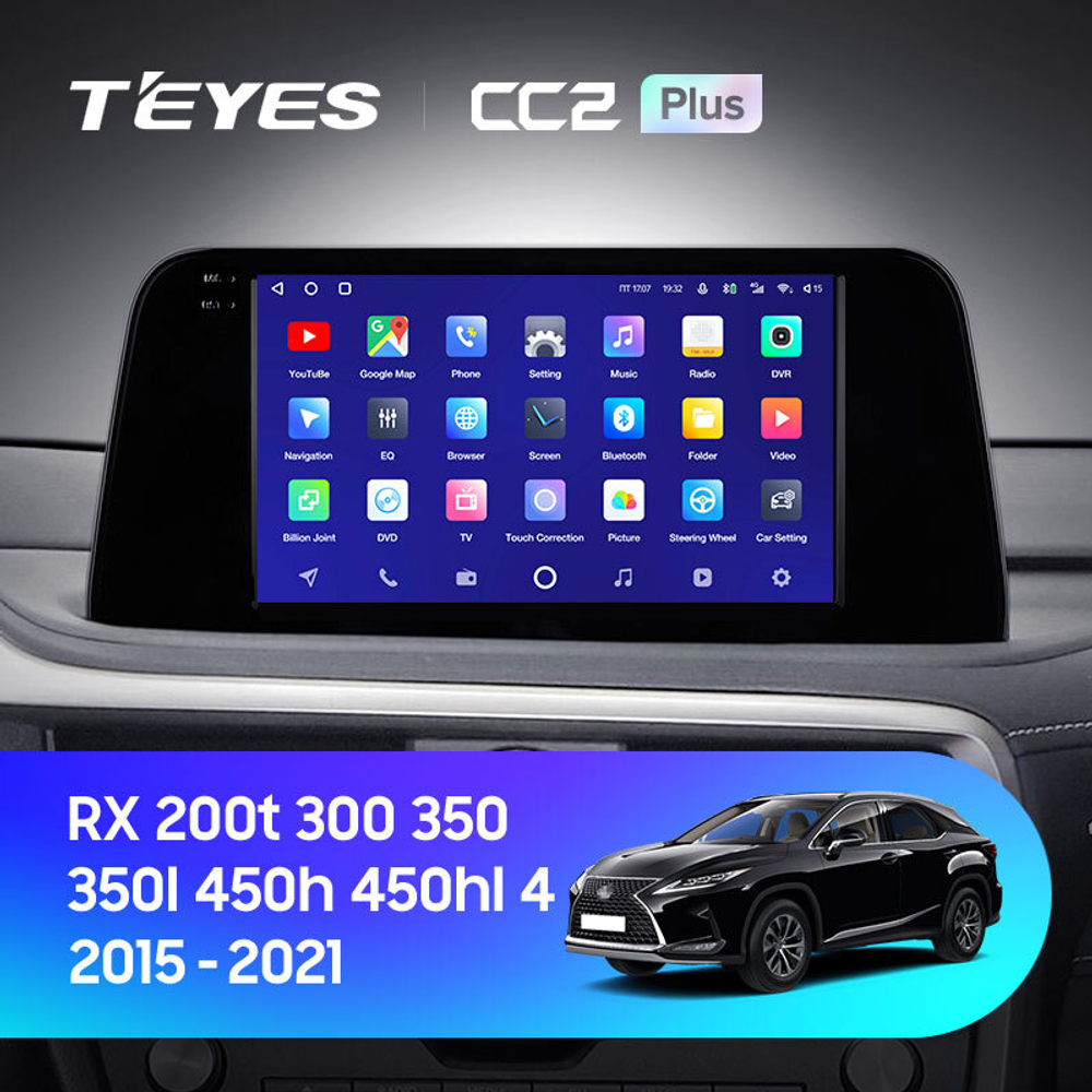Teyes CC2 Plus 9" для Lexus RX200t RX300 RX350 2019+