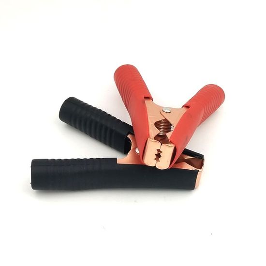 Тестовые зажимы крокодил 1 пара 100А (сталь с медным покрытием)