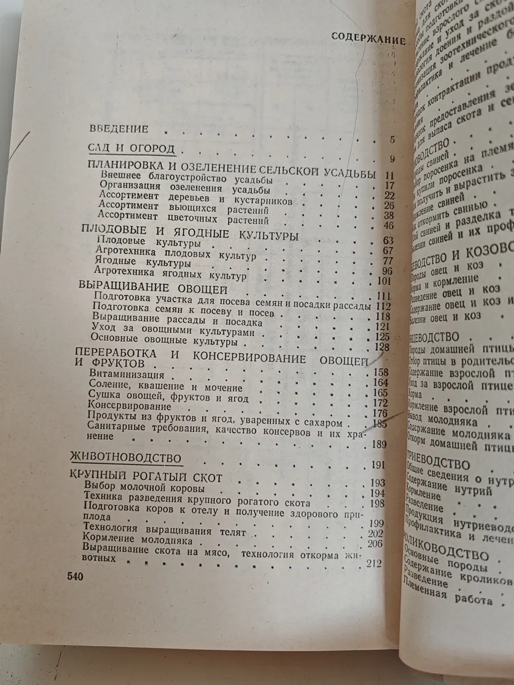 Приусадебное хозяйство