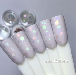 Zoo nail Камифубуки 1326 звездочки, 1г