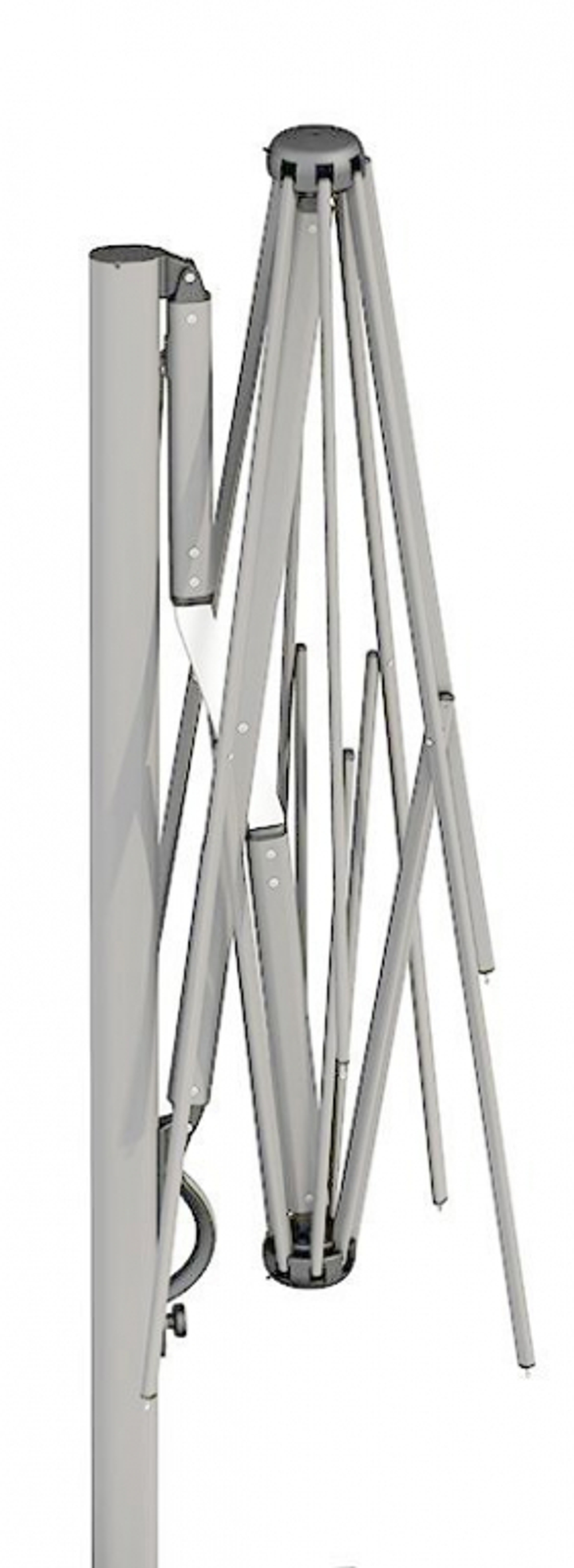 Зонт профессиональный Astro Titanium, титан, слоновая кость, 3500х3500 мм