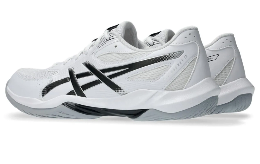 Мужские кроссовки для сквоша/бадминтона Asics Gel-Rocket 12 - white/black