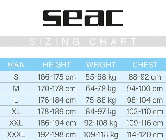 Рашгард Seac Sub T-Sun long man белый