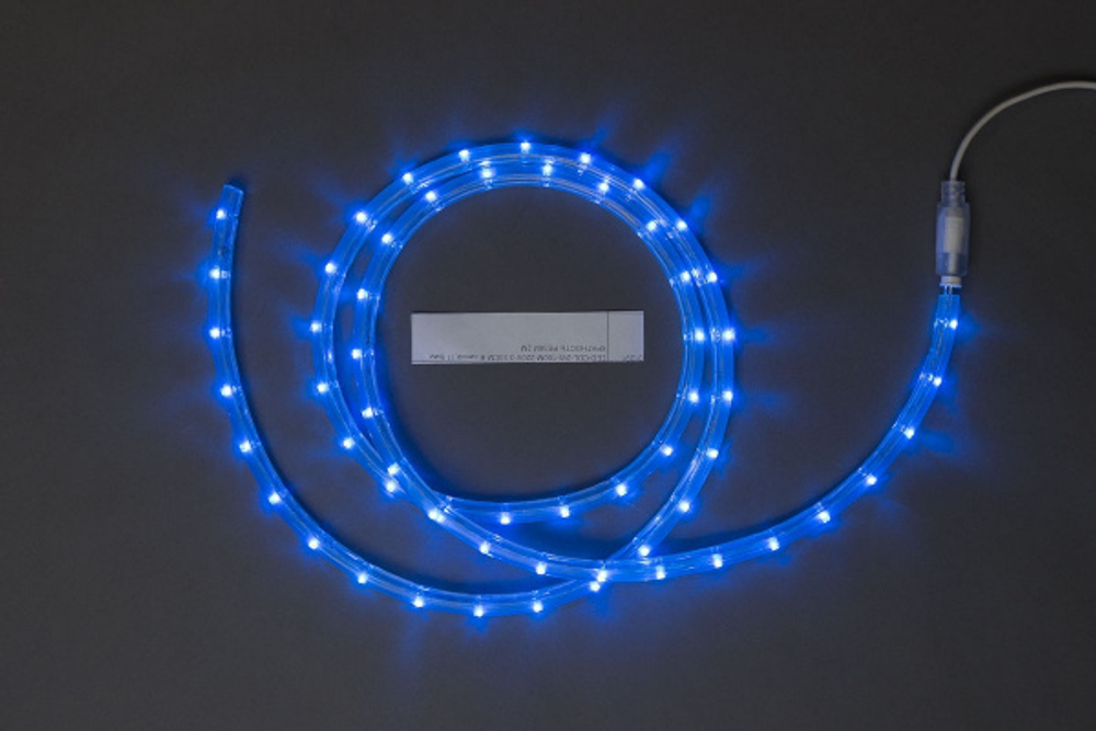 LED-СDL-2W-100M-220V-3.33CM-B синий,11.5мм, КР. РЕЗА 2М(продается целыми бухтами)