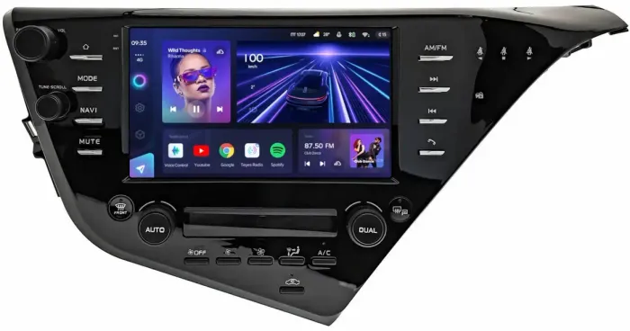 Магнитола для Toyota Camry 70 2017-2020 (c JBL и климатом на ШГУ) - Teyes CC3-2K на Android 10, Быстрая, 2K QLED, CarPlay, 4G SIM-слот