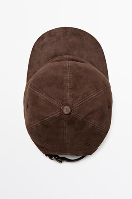 Massimo Dutti Замшевая кепка, карамельный