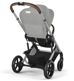 Коляска Cybex Balios S Lux SLV complete Aton S2 Moon Black Base One 4 в 1 Stone Grey с дождевиками