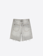 Мужские рваные джинсовые бермуды - BERSHKA