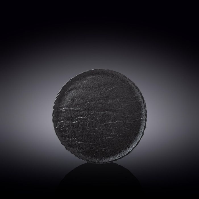 WILMAX Slatestone Фарфоровая десертная тарелка Black WL-661123/A, 18 см, черный WILMAX Slatestone Фарфоровая десертная тарелка Black WL-661123/A, 18 см, черный