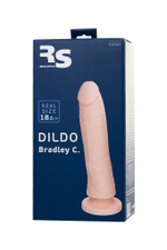 Фаллоимитатор RealStick Silicone Bradley C, силикон, телесный, 18,5 см