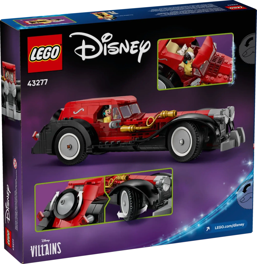 Конструктор LEGO Disney 43277 Машина Круэллы Де Виль