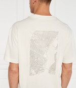 Футболка CITY GRID MAP CALVIN KLEIN JEANS - экрю(J30J325689)