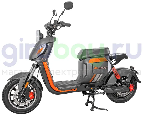 Электроскутер WENBOX U2 1500W (60V/45Ah) - Чёрный фото №1