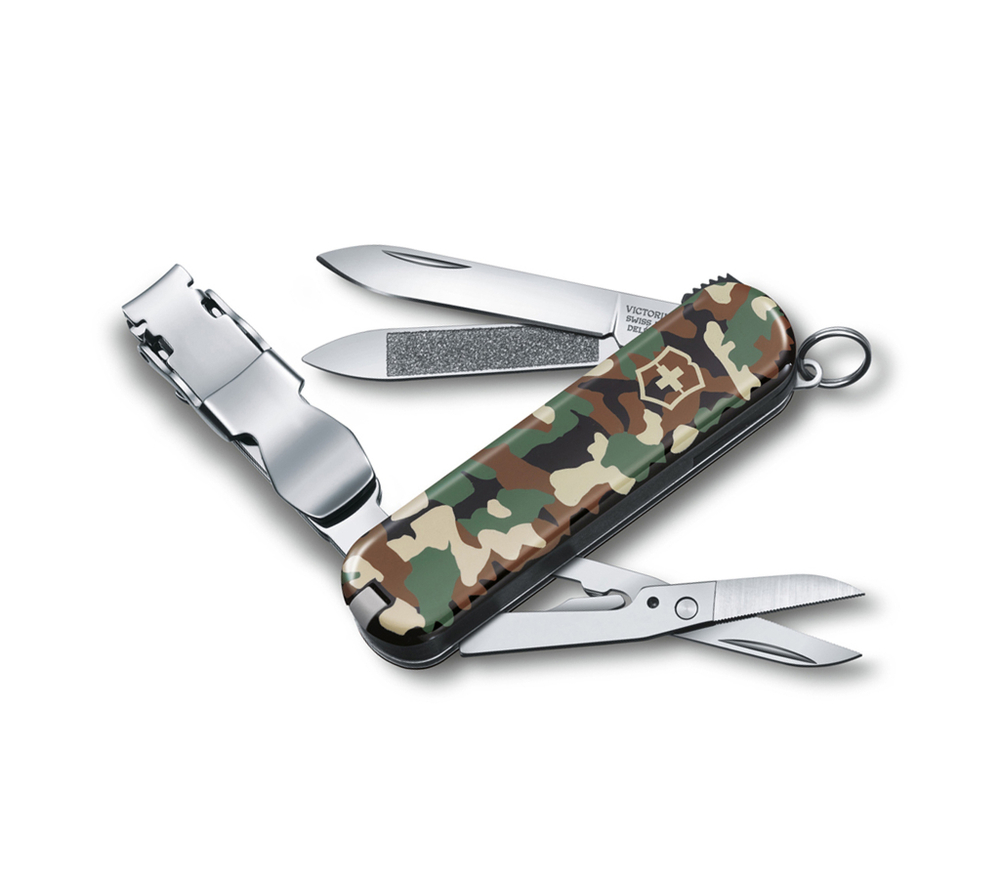 Нож Victorinox Classic Nail Clip 580, 65 мм, 8 функций, камуфляж