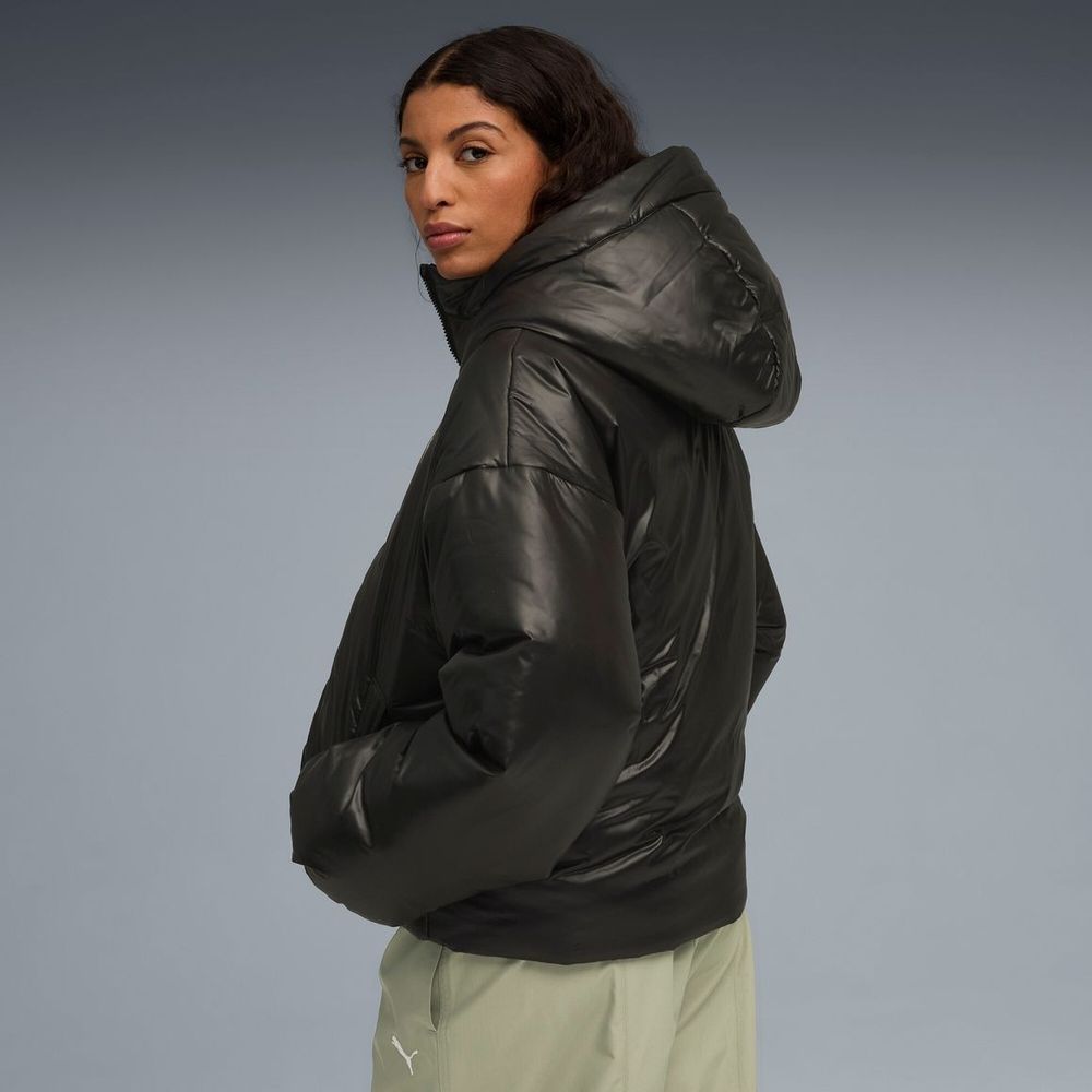 Куртка утепленная женская PUMA WARDROBE ESS Shiny Hooded Padded Jacket