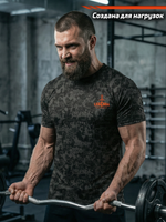 Футболка тренировочная мужская LEGENDA Миссия черная