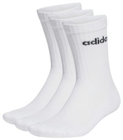 Теннисные носки Adidas Linear Crew Cushioned 3P - белый