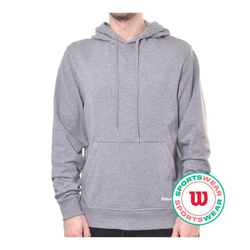 Мужская теннисная кофта Wilson Triblend Hoodie - серый