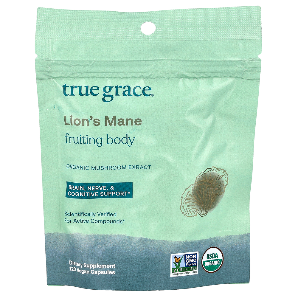 True Grace, Lion's Mane, 120 Vegan Capsules
