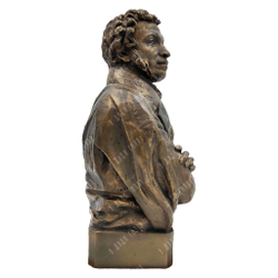 Динес Ю. С. Бюст А. С. Пушкина. Бронза, литьё. 1956