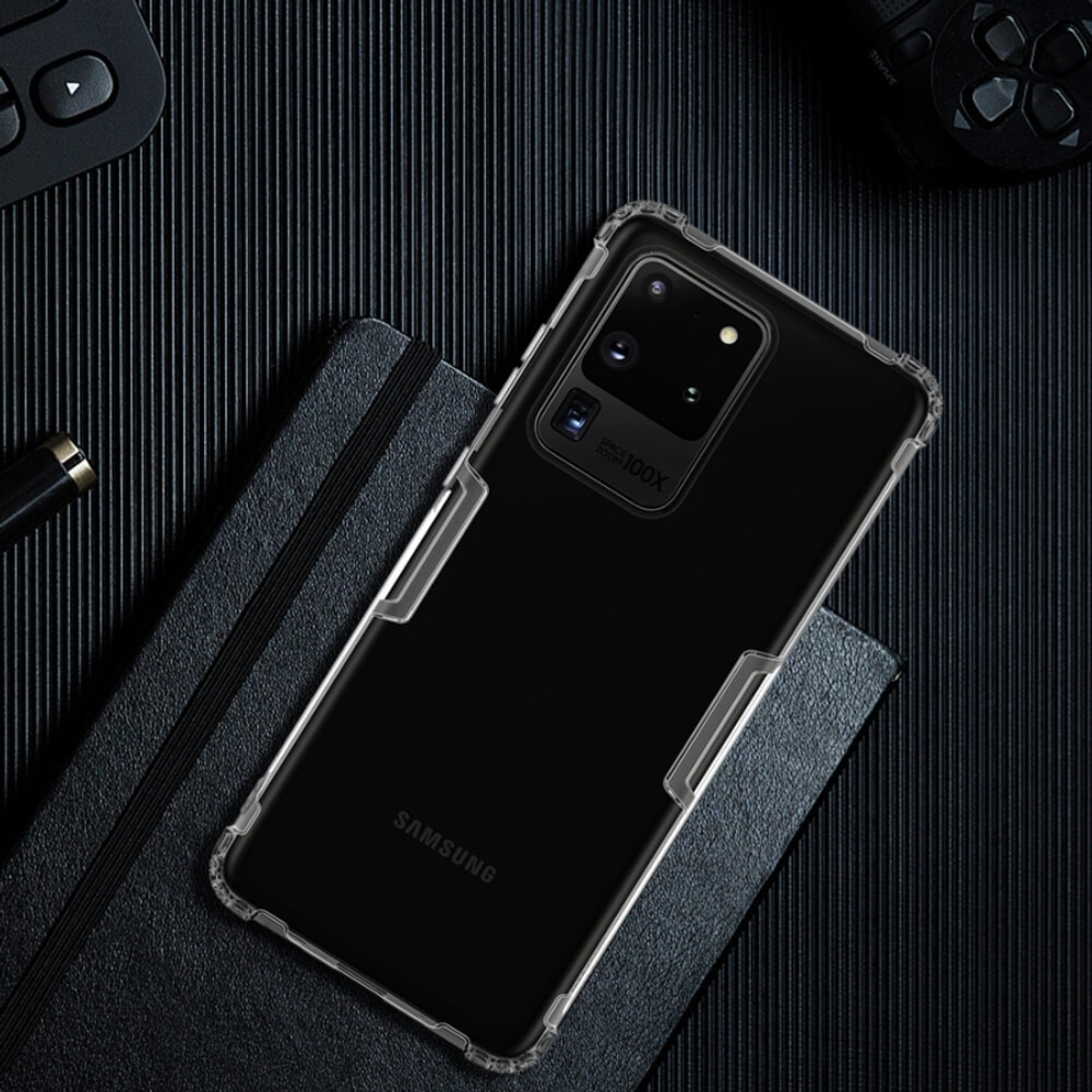 Прозрачный силиконовый чехол Nillkin Nature для Samsung Galaxy S20 Ultra