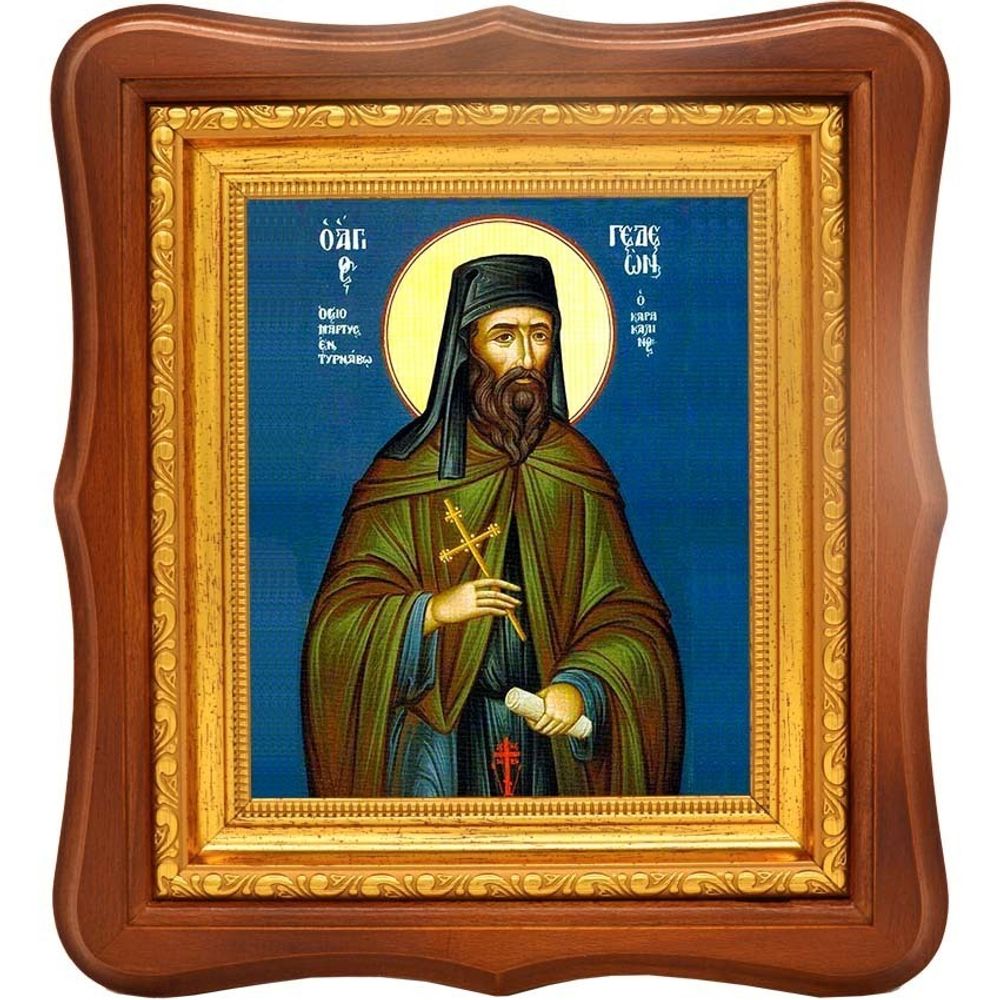Гедеон Каракалльский, Афонский Преподобномученик. Икона на холсте.