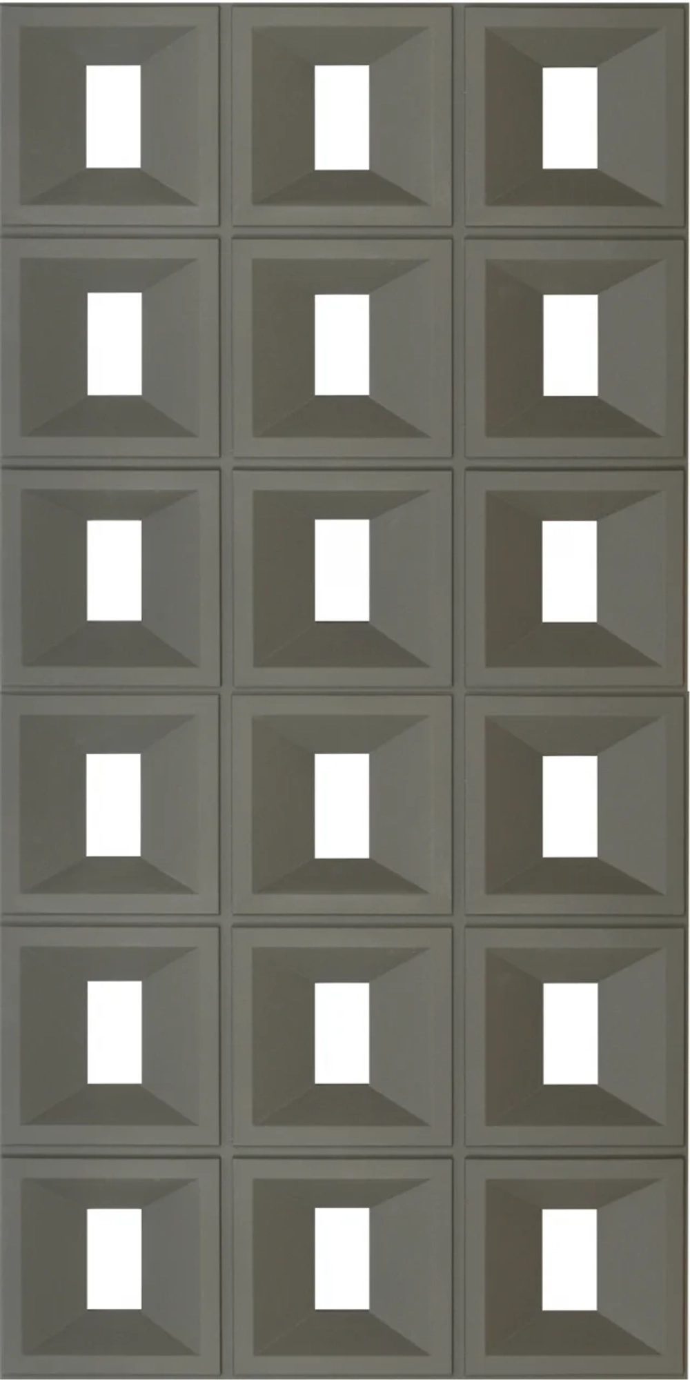 НЛ-05, Объемная полиуретановая панель, прямоугольник, Серый / PU BLOCK PANEL HL-05