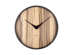 Часы настенные Karlsson WOOD MELANGE Present Time Коричневый / Черный