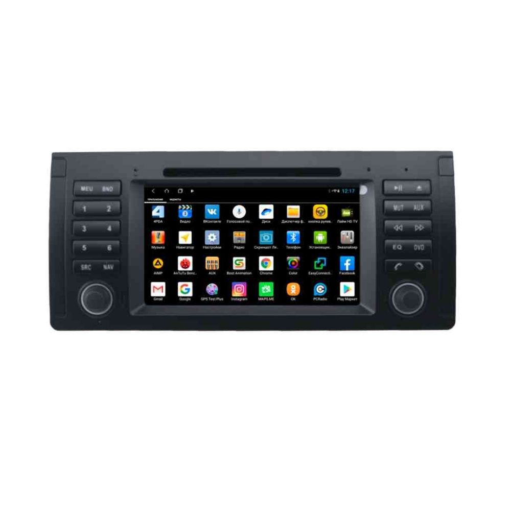 Магнитола для BMW X5 (E53) 2000-2007, 5 (E39) 1996-2003 - Parafar с DVD на Android 10, CarPlay, 4G SIM-слот