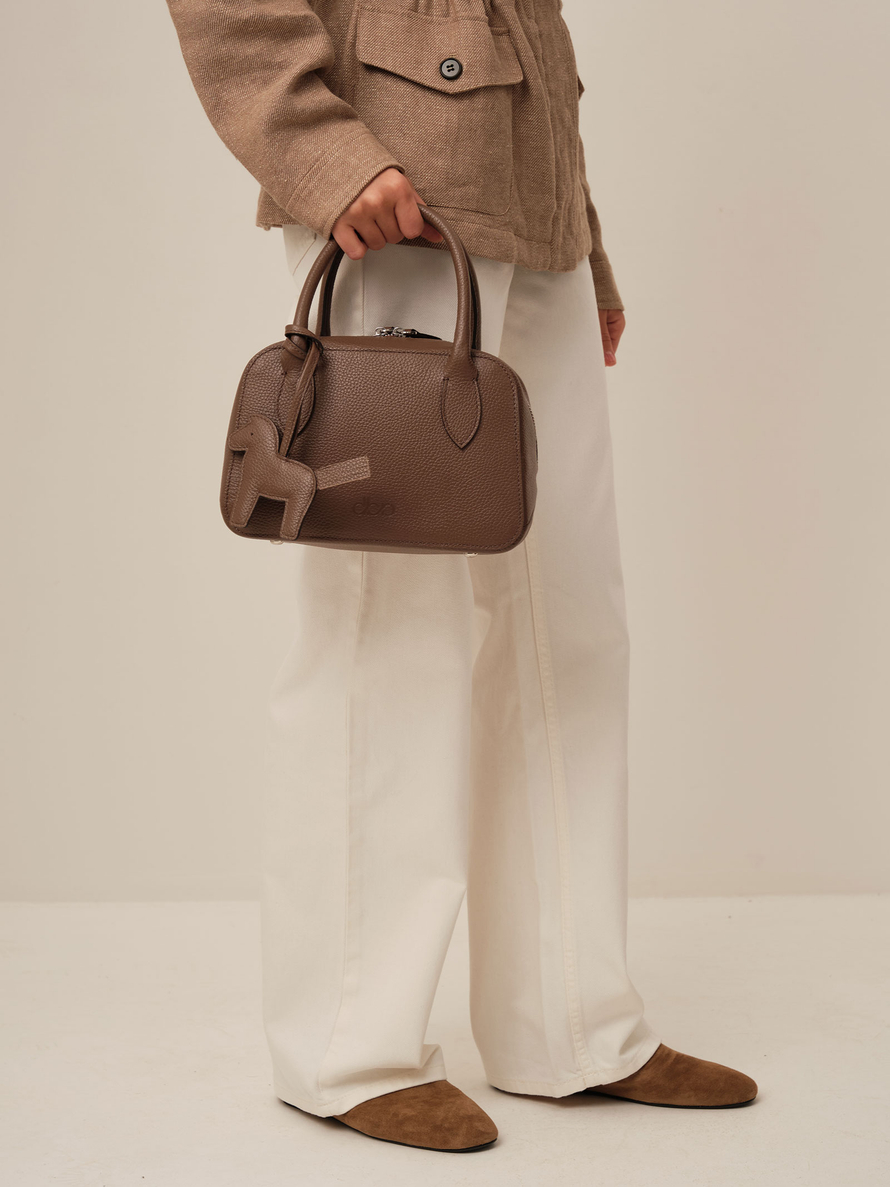 Кожаная сумка Polly summer DBR 31401 коричневый какао