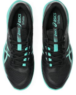 Мужские кроссовки теннисные Asics Solution Speed FF 4 - black/aurora green