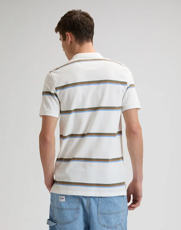 Поло мужское LEE PIQUE POLO HALOGEN SAFARI STRIPE