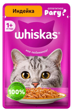 Рагу Индейка, 75г влажный корм для взрослых кошек  Whiskas
