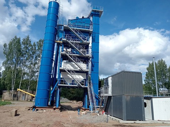 Монтаж асфальтосмесительной установки «Лудэ‑Каз» RD 130 в Перми