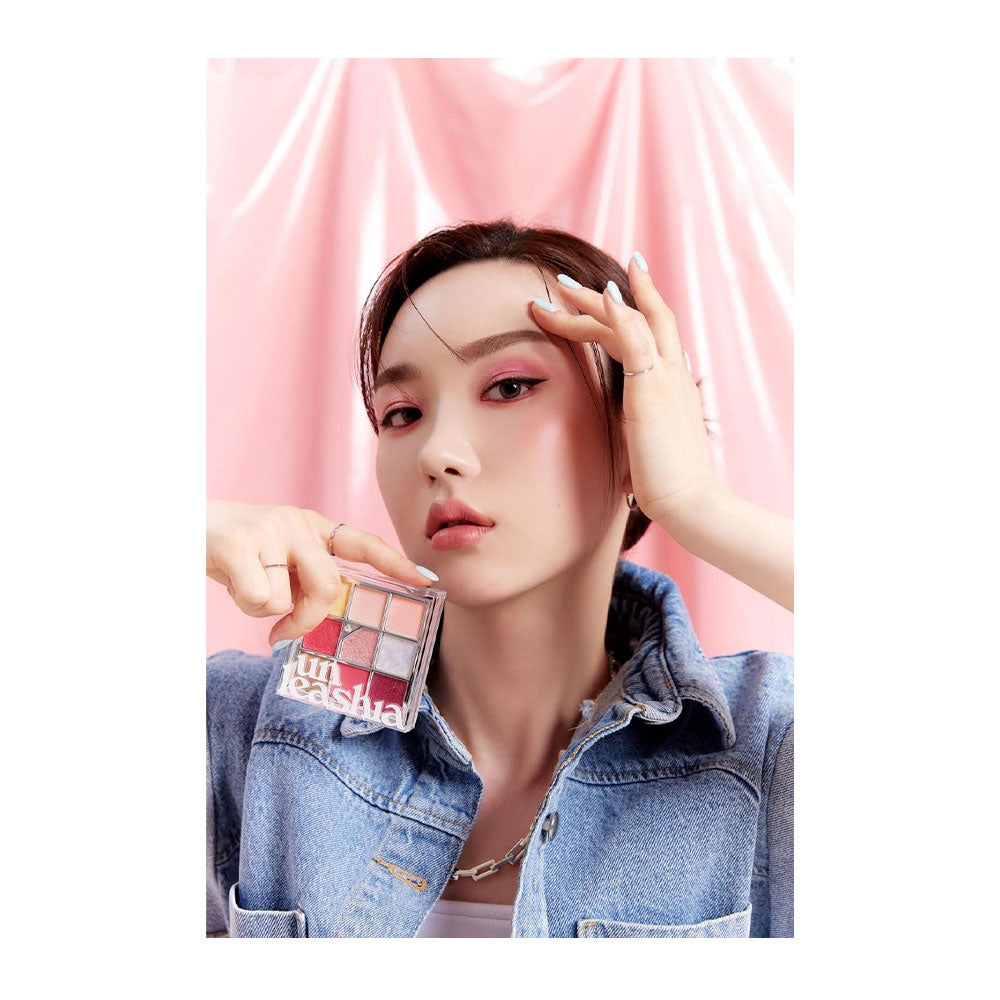Палетка теней для век с глиттерами Unleashia Glitterpedia Eye Palette - №7 All of Peach Ade, 6,6г