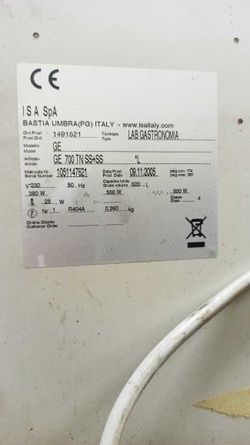 Уплотнитель для холодильного шкафа ISA 1555*675 мм (004) по пазу