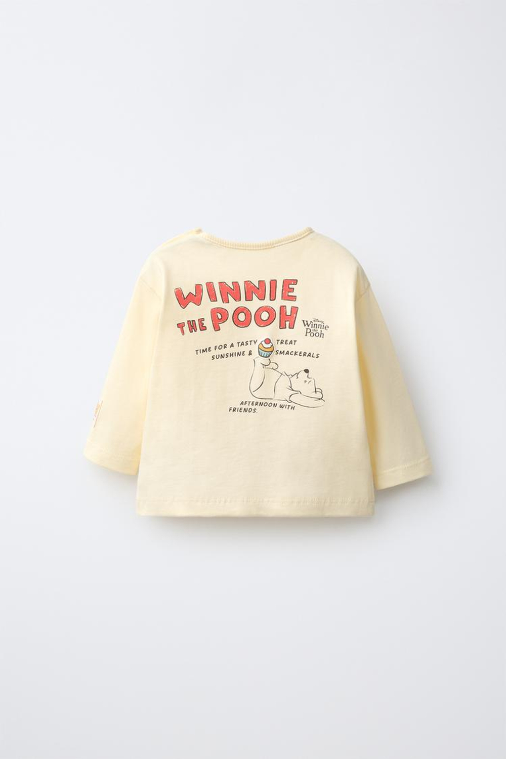 ZARA ЛОНГСЛИВ С ПРИНТОМ WINNIE THE POOH © DISNEY, ВАНИЛЬНЫЙ